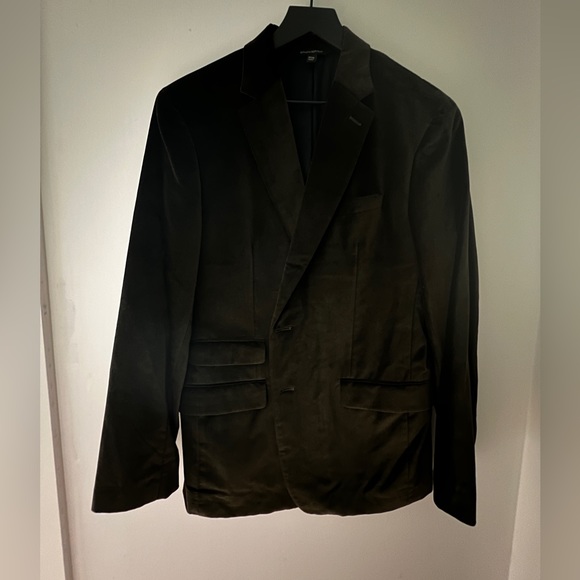Italian Profilo Velvet Blazer BR - Picture 2 of 12